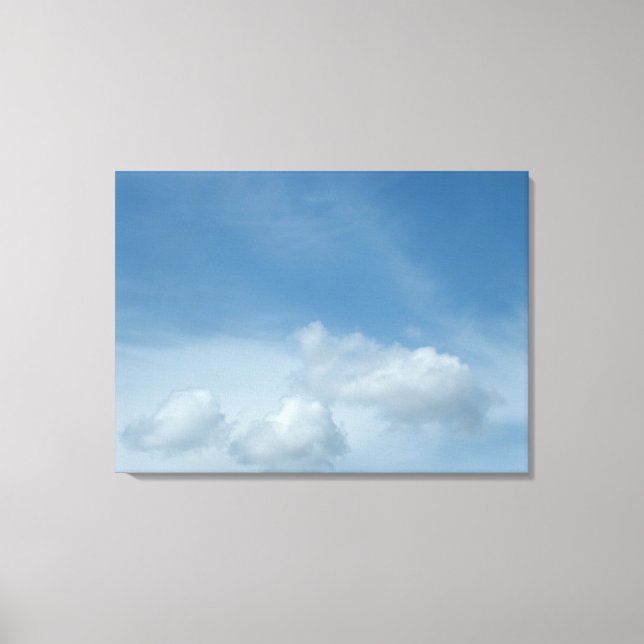 Blauer Himmel und Wolken Leinwanddruck (Vorderseite)