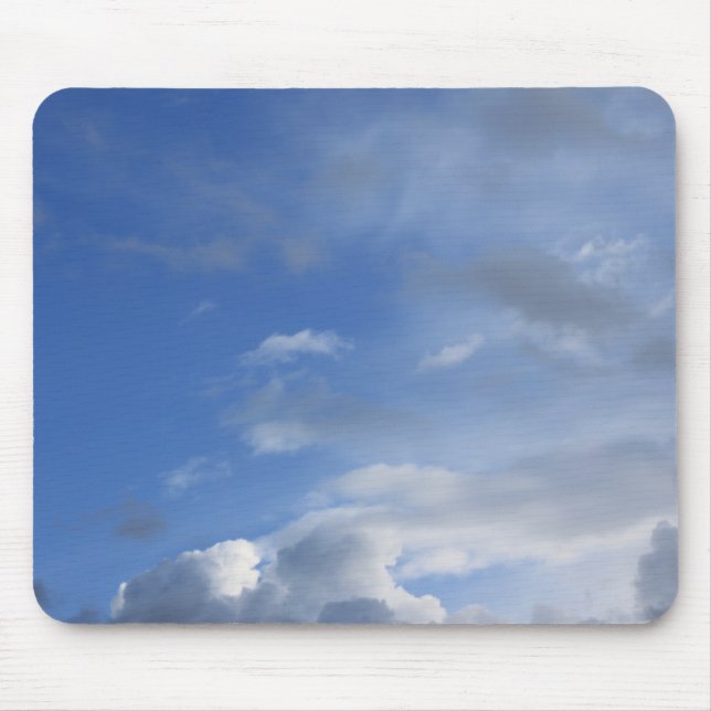 Blauer Himmel und Wolken Mousepad (Vorne)