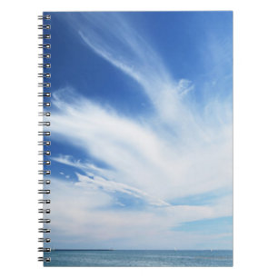 Blauer Himmel und Wolken Notizblock