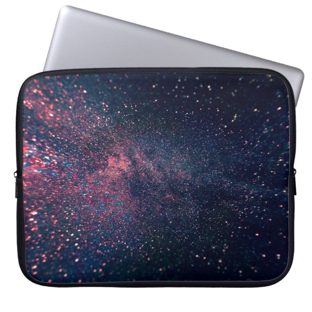 Blauer Himmel voller Sterne Laptopschutzhülle (Vorderseite)