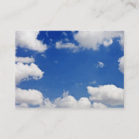 Blauer Himmel-Weiß bewölkt Himmels-Schablone