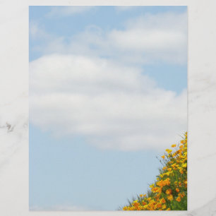 Blauer Himmel Weiße Wolken Sommer Flyer Thema Papi