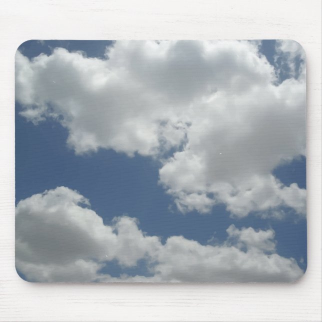 Blauer Himmel-weißer Wolken-Druck-Spaß Mousepad (Vorne)
