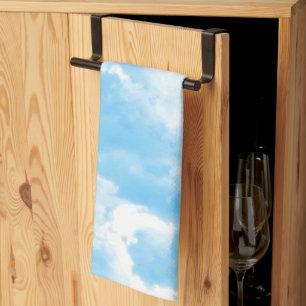 Blauer Himmel Wolken Geschirrtuch