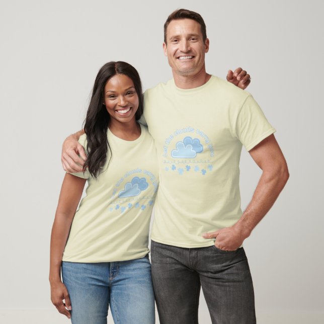 Blauer Himmel Wolken T-Shirt (Unisex)