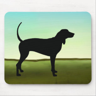 Blauer HimmelCoonhound Mousepad