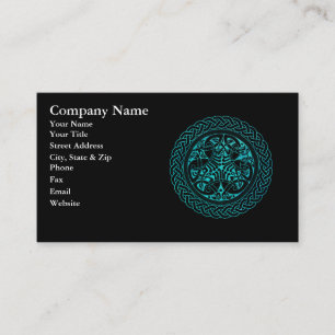 Blauer Himmelsring mit Vögeln Visitenkarte