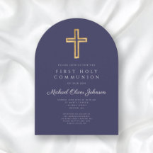 Blauer Himmelsschiff Erster Kommunionbogen