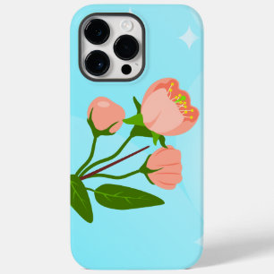 Blauer Himmelsverlauf mit blühendem Frühlingsarm Case-Mate iPhone 14 Pro Max Hülle