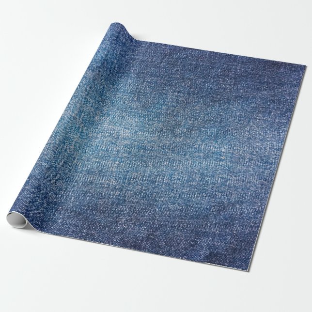 Blauer Hintergrund, Jeans Textur Hintergrund. T Geschenkpapier (Ungerollt)