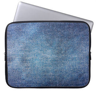 Blauer Hintergrund, Jeans Textur Hintergrund. T Laptopschutzhülle