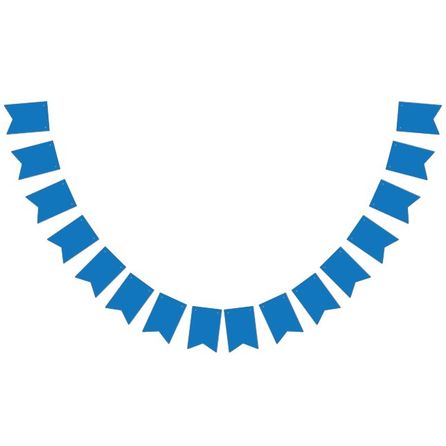 blauer Hintergrund mit schwarz-weißer Uhr Wimpelkette (Alle)