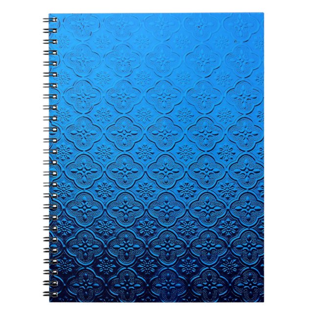 blauer Hintergrund Notizblock (Vorderseite)