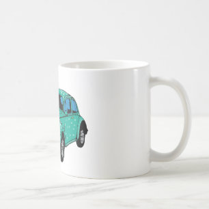 Blauer Hippie-Auto Classic-Mug Tasse