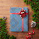 blauer Holzboden Geschenkpapier (Holiday Gift)