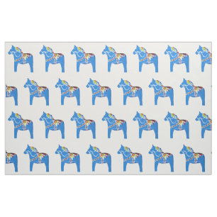 Blauer Horse Stoff
