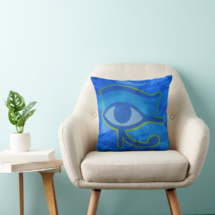 Blauer Horus Kissen