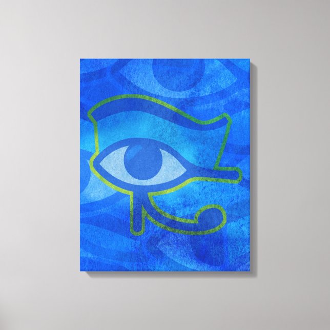 Blauer Horus Leinwanddruck (Vorderseite)