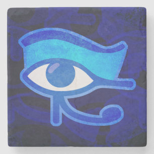 Blauer Horus Steinuntersetzer