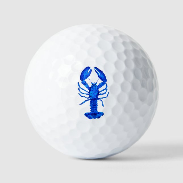 Blauer Hummer Golfball (Vorderseite)