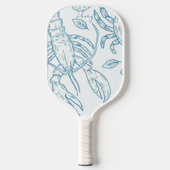Blauer Hummer Pickleball Schläger (Vorderseite)