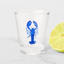Blauer Hummer Schnapsglas