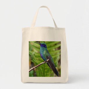 Blauer Hummingbird Tragetasche