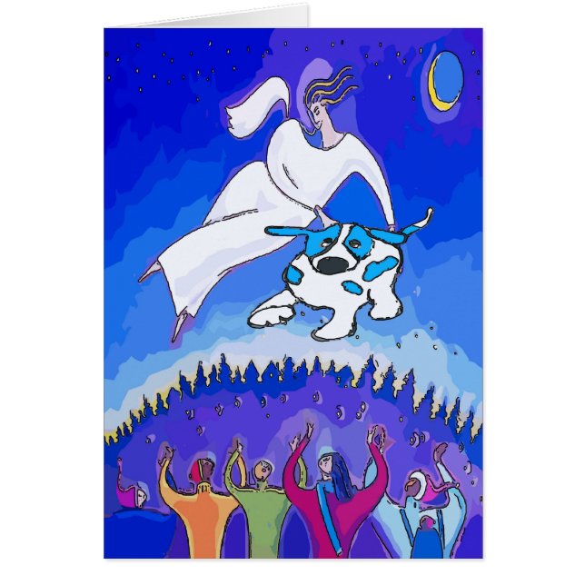 Blauer Hund, ein Geschenk aus dem Himmel (Vorne)