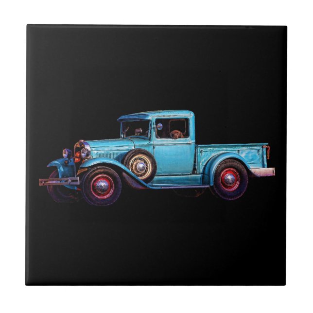 BLAUER HUND FLIESE (Vorderseite)