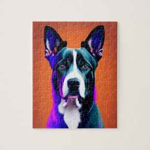 Blauer Hund Puzzle