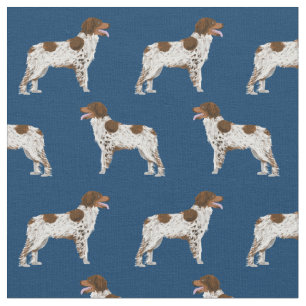 Blauer Hund Stoff