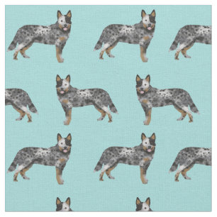 Blauer Hund Stoff