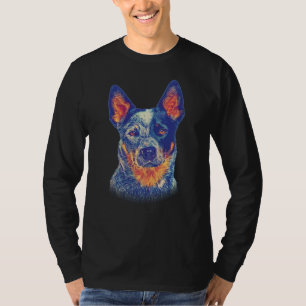 Blauer Hund T - Shirt
