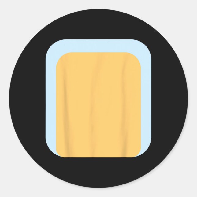 Blauer Hund Vater Familienkostüm zu Halloween Runder Aufkleber (Vorderseite)