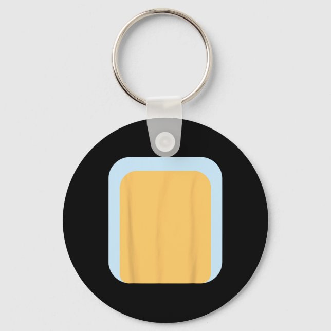 Blauer Hund Vater Familienkostüm zu Halloween Schlüsselanhänger (Vorderseite)