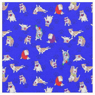 Blauer Hundekuchen Stoff