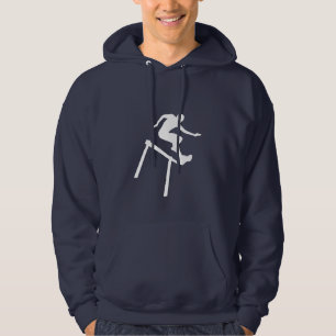 Blauer Hürdenspringer Hoodie