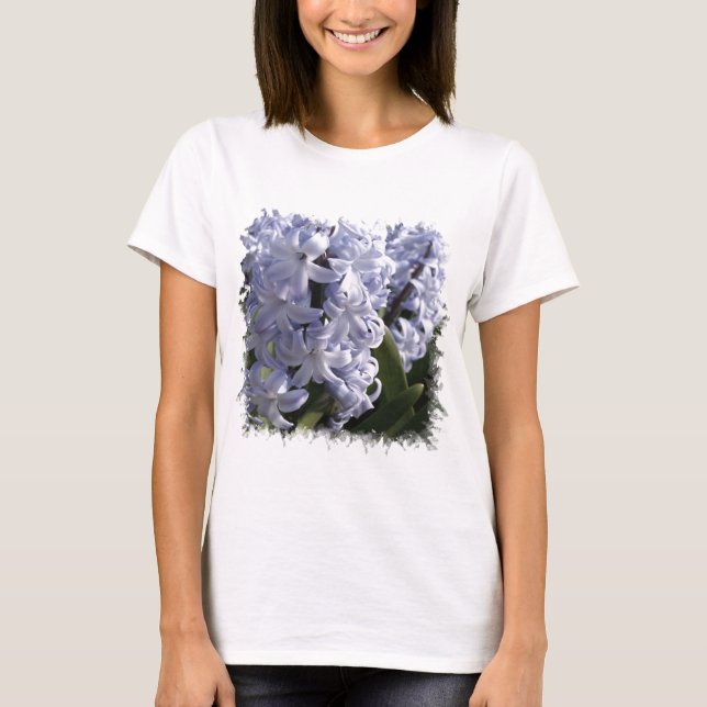 Blauer Hyazinthen-Damen-T - Shirt (Vorderseite)