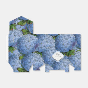 Blauer Hydrangea-Gastgeschenk-Kasten Geschenkschachtel