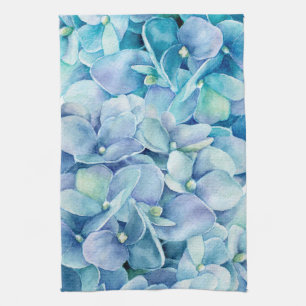 Blauer Hydrangea Handtuch