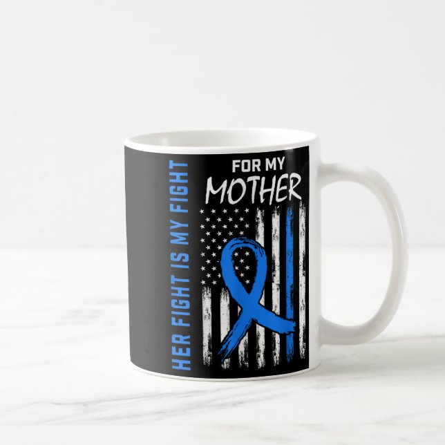 Blauer ihr Kampf ist mein Kampf gegen Diabetes Bew Kaffeetasse (Rechts)