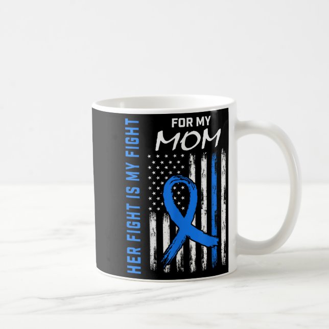 Blauer ihr Kampf ist mein Kampf gegen Diabetes Bew Kaffeetasse (Rechts)