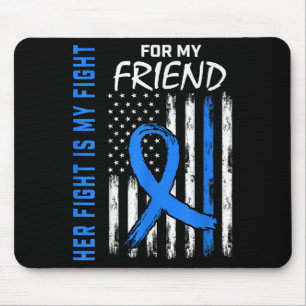 Blauer ihr Kampf ist mein Kampf gegen Diabetes Bew Mousepad