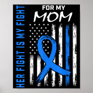 Blauer ihr Kampf ist mein Kampf gegen Diabetes Bew Poster
