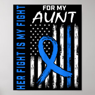 Blauer ihr Kampf ist mein Kampf gegen Diabetes Bew Poster