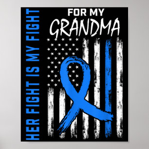 Blauer ihr Kampf ist mein Kampf gegen Diabetes Bew Poster