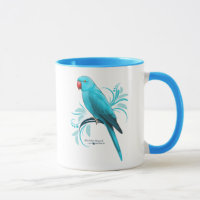 Blauer Inder Ringneck Papagei