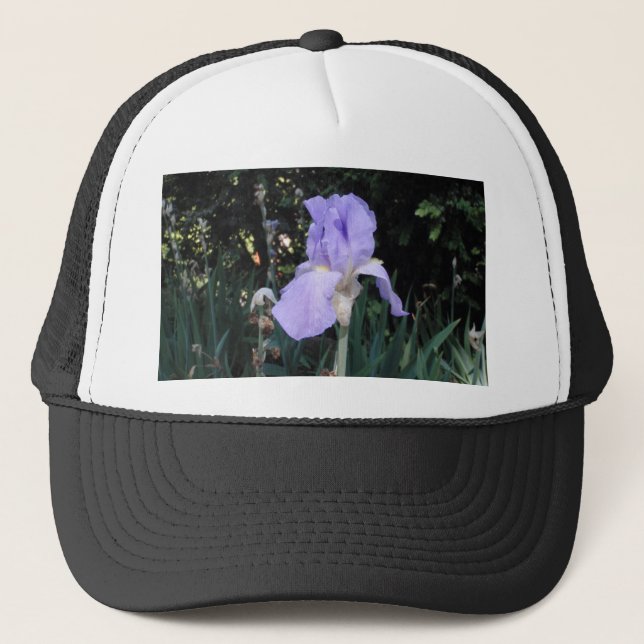 Blauer Iris Truckerkappe (Vorderseite)