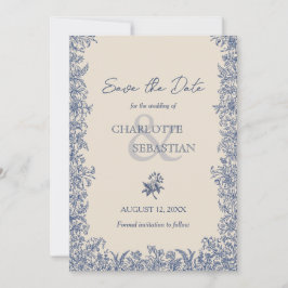 Blauer Jahrgang Save The Date