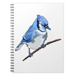 Blauer Jay Notizblock